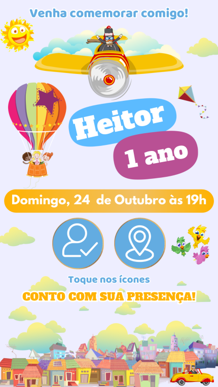 Convite Interativo Mundo Bita