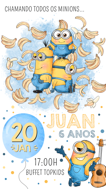Convite Digital Minions