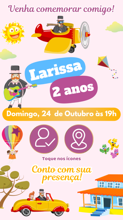 Convite Interativo Mundo Bita