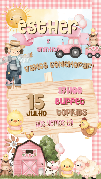 Convite Digital Fazendinha