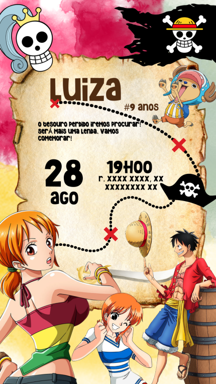 Convite Digital One Piece
