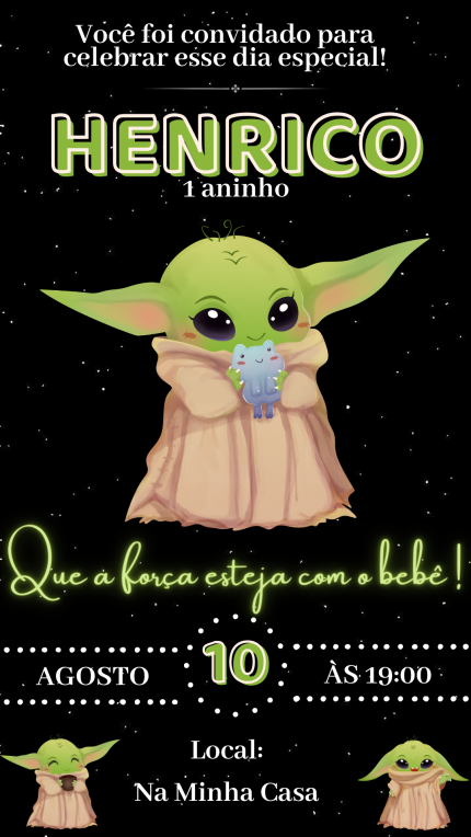 Convite Digital Star Wars