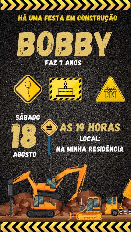Convite Digital Construção