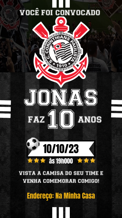 Convite Digital Corinthians