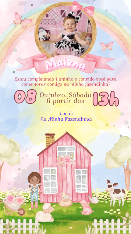 Convite Digital Fazendinha