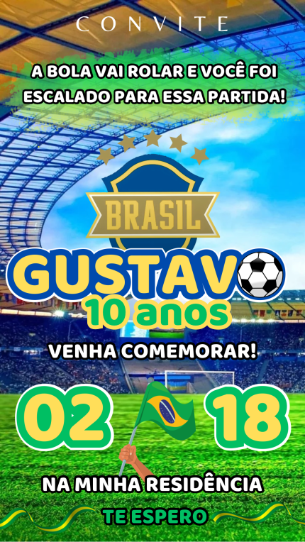 Convite Digital Futebol