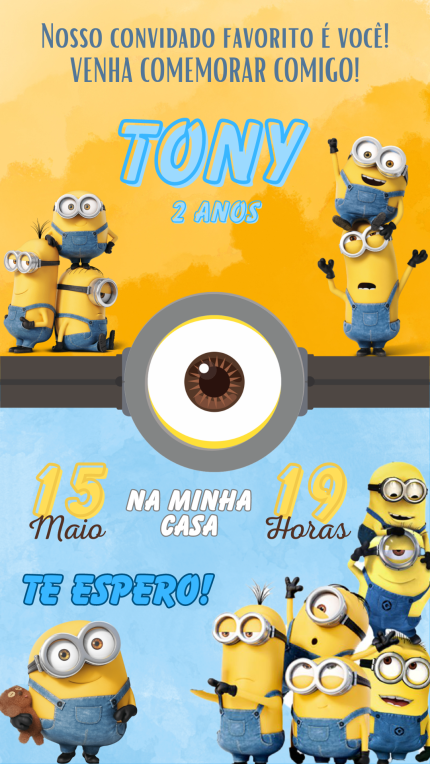 Convite Digital Minions
