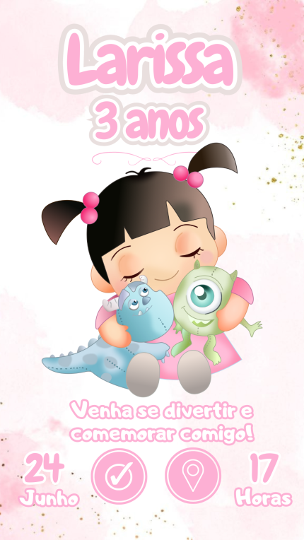Convite Interativo Monstros S/A