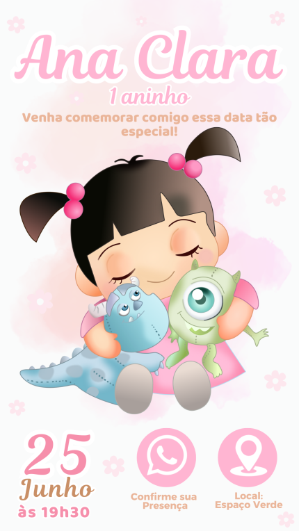 Convite Interativo Monstros S/A