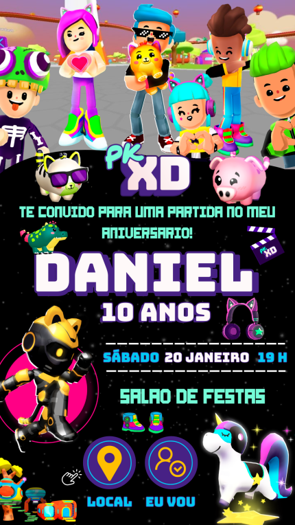 Convite Digital PK XD