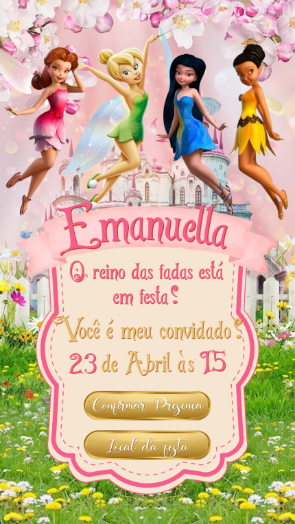 Convite Interativo Sininho