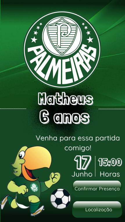 Convite Interativo Palmeiras