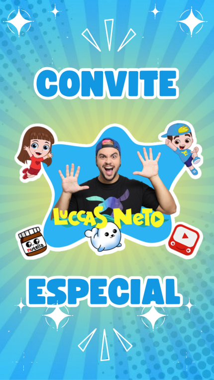 Convite Animado Luccas Neto