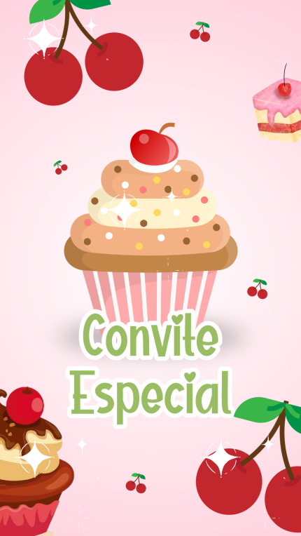 Convite Animado Mundo Doce