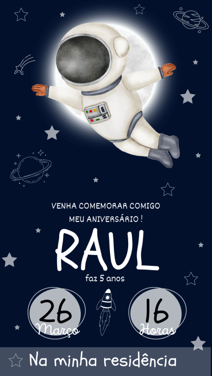 Convite Digital Astronauta