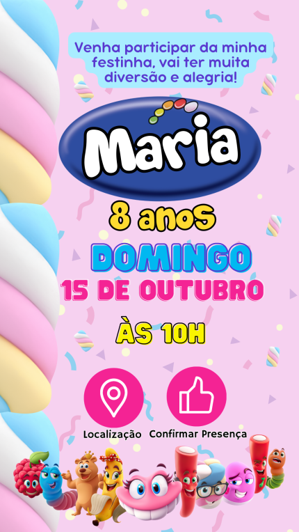 Convite Interativo Bala Fini